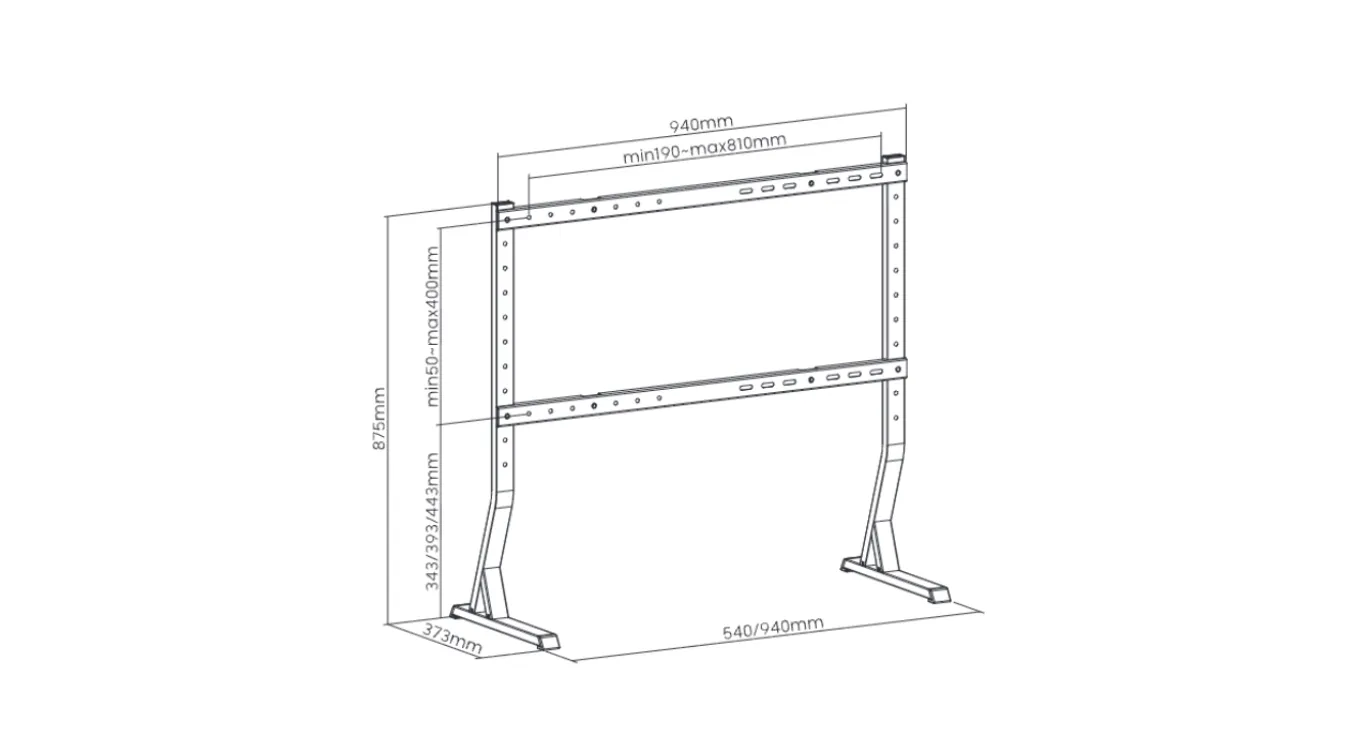 HelloTV NRCH-TTS Large universele TV stand large