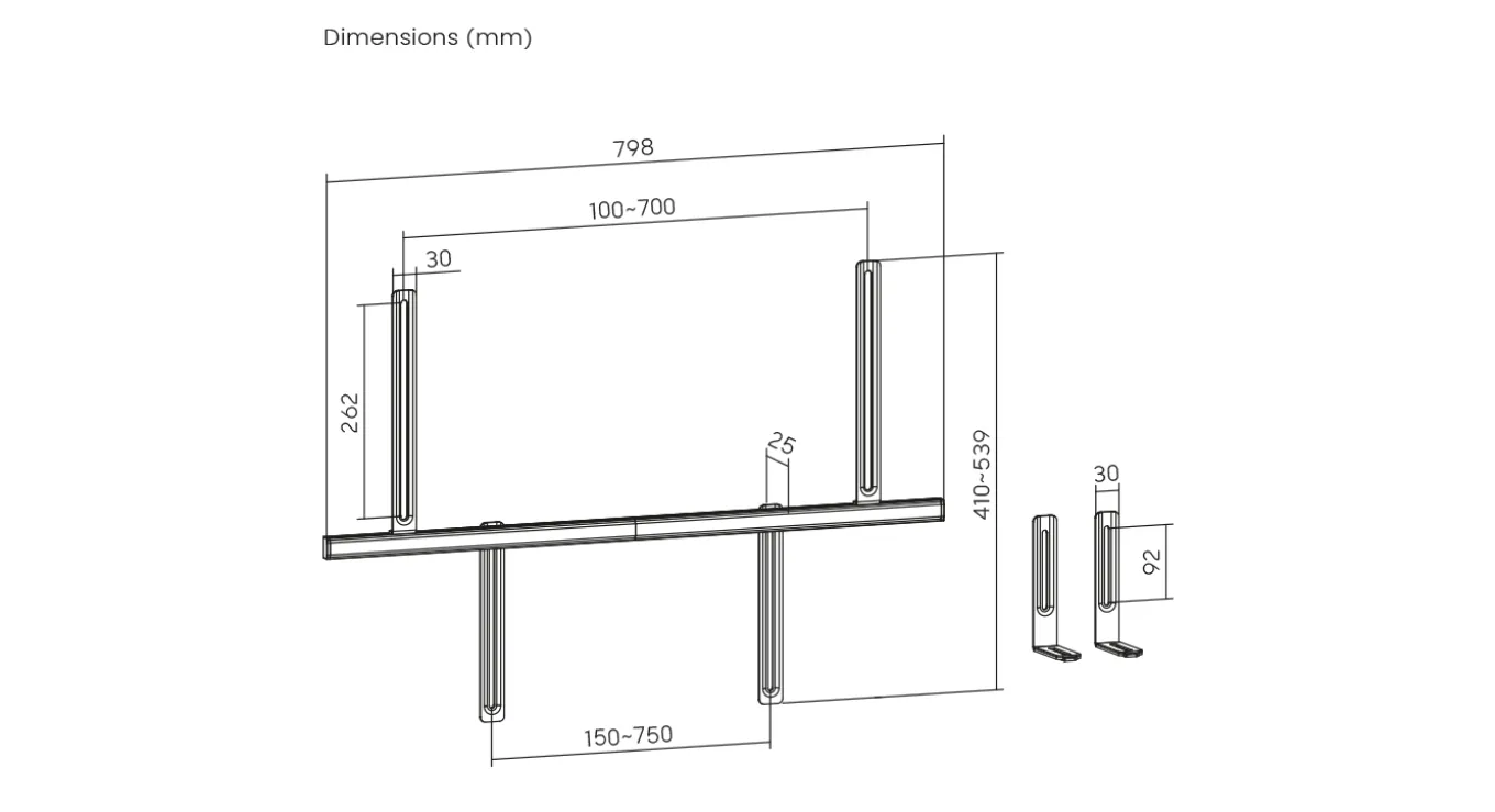 HelloTV Soundbar beugel