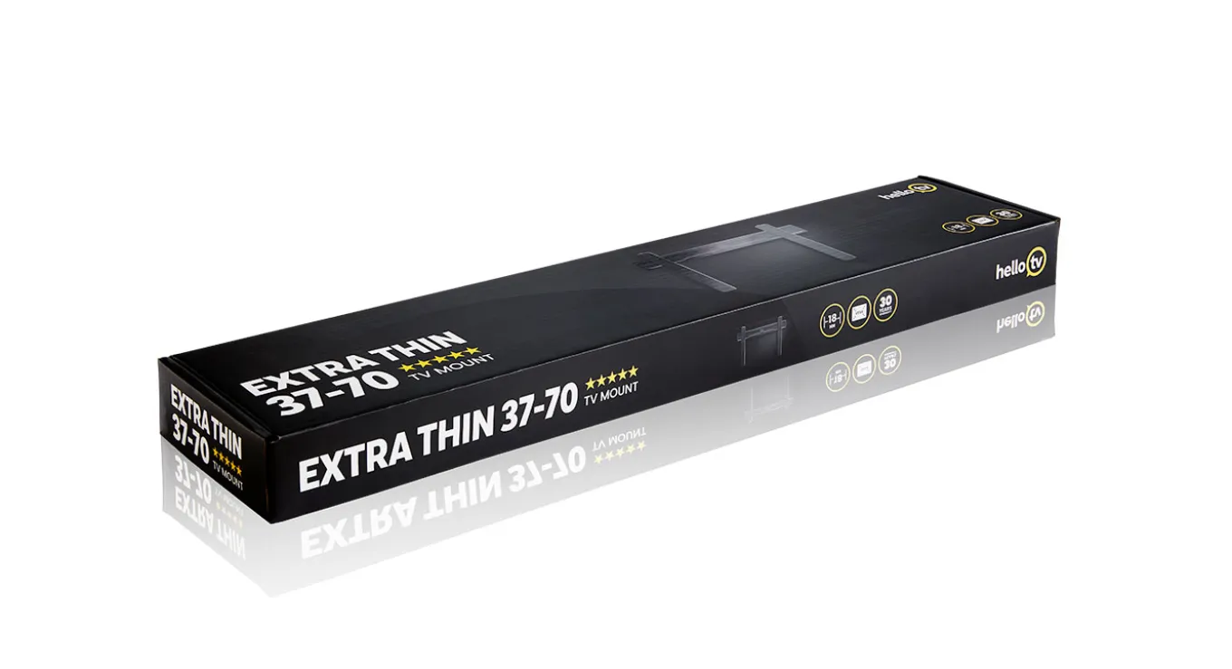 HelloTV Vaste Muurbeugel Extra Thin 37 - 70 inch