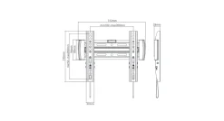 HelloTV Vaste Muurbeugel ExtraSmall 22-43 inch