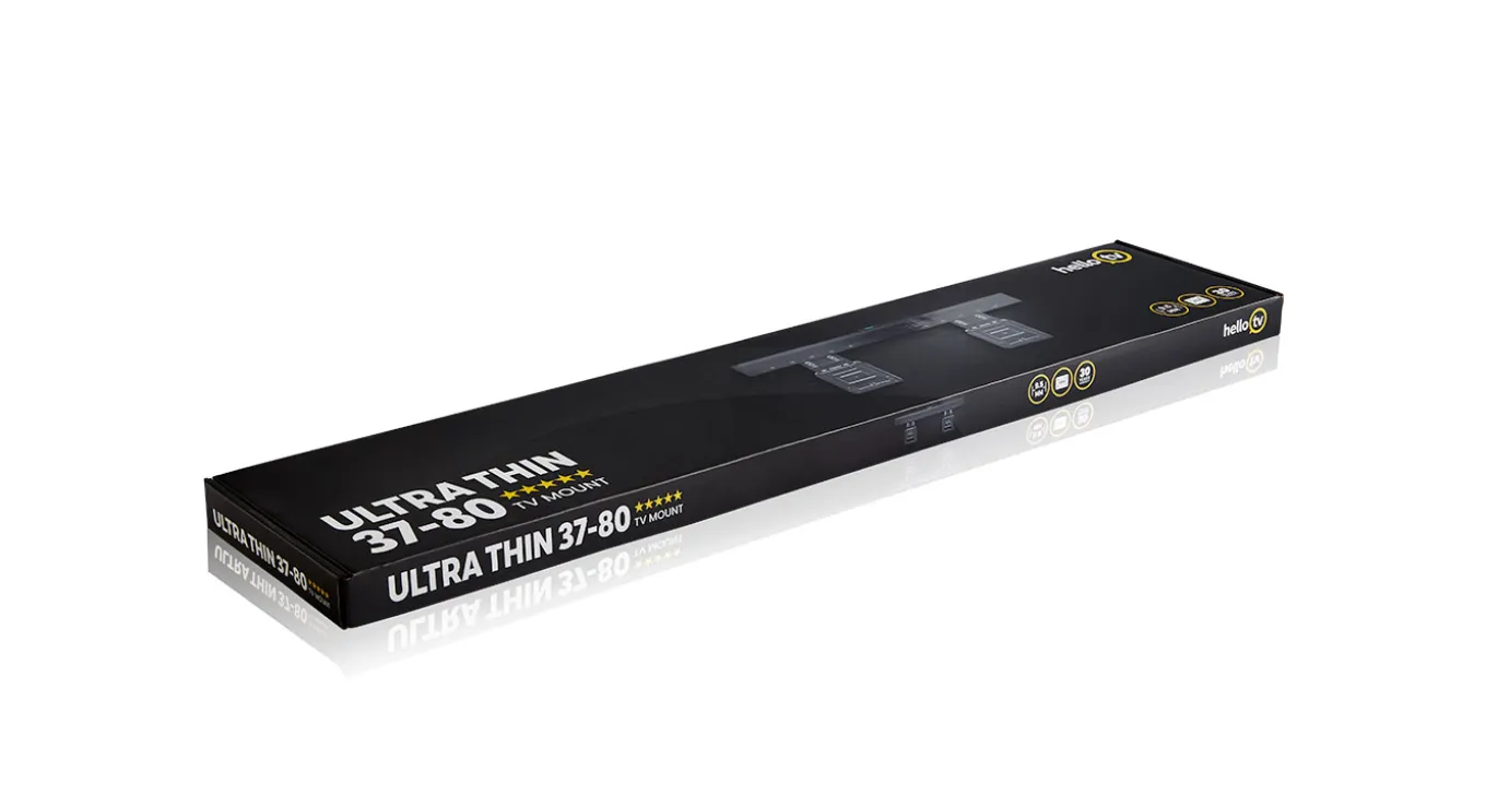 HelloTV Vaste Muurbeugel Ultra Thin 37 - 80 inch