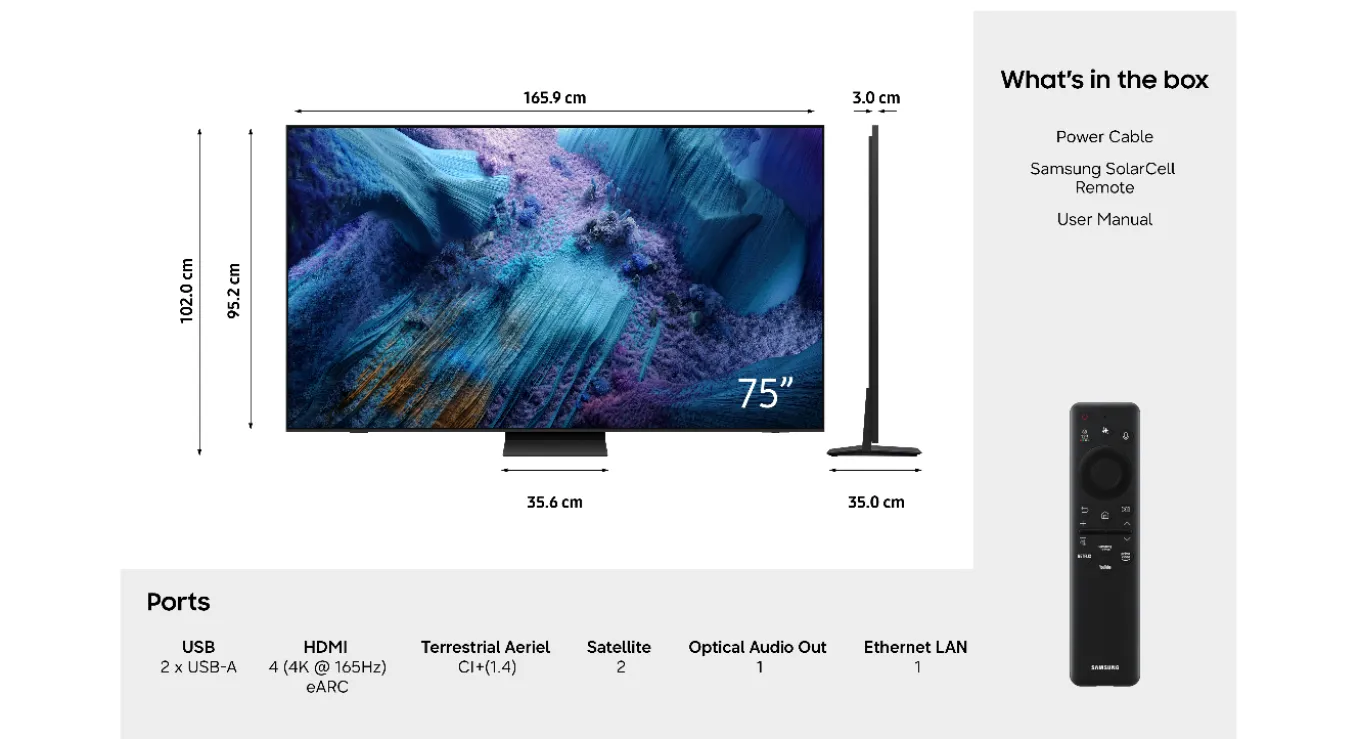 Samsung MRE75R95H - 75" Micro RGB (2026)