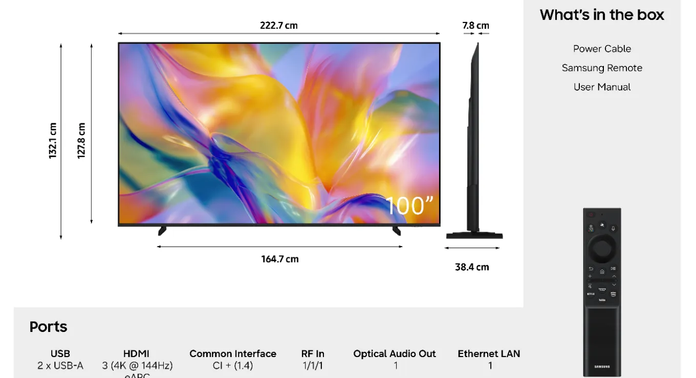 Samsung UE100M90H - 100" Mini-LED (2026)