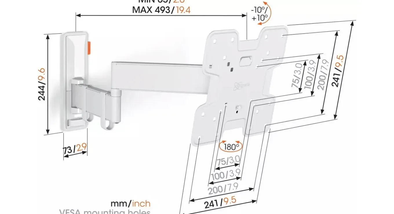Vogel's TVM 3245 Wit