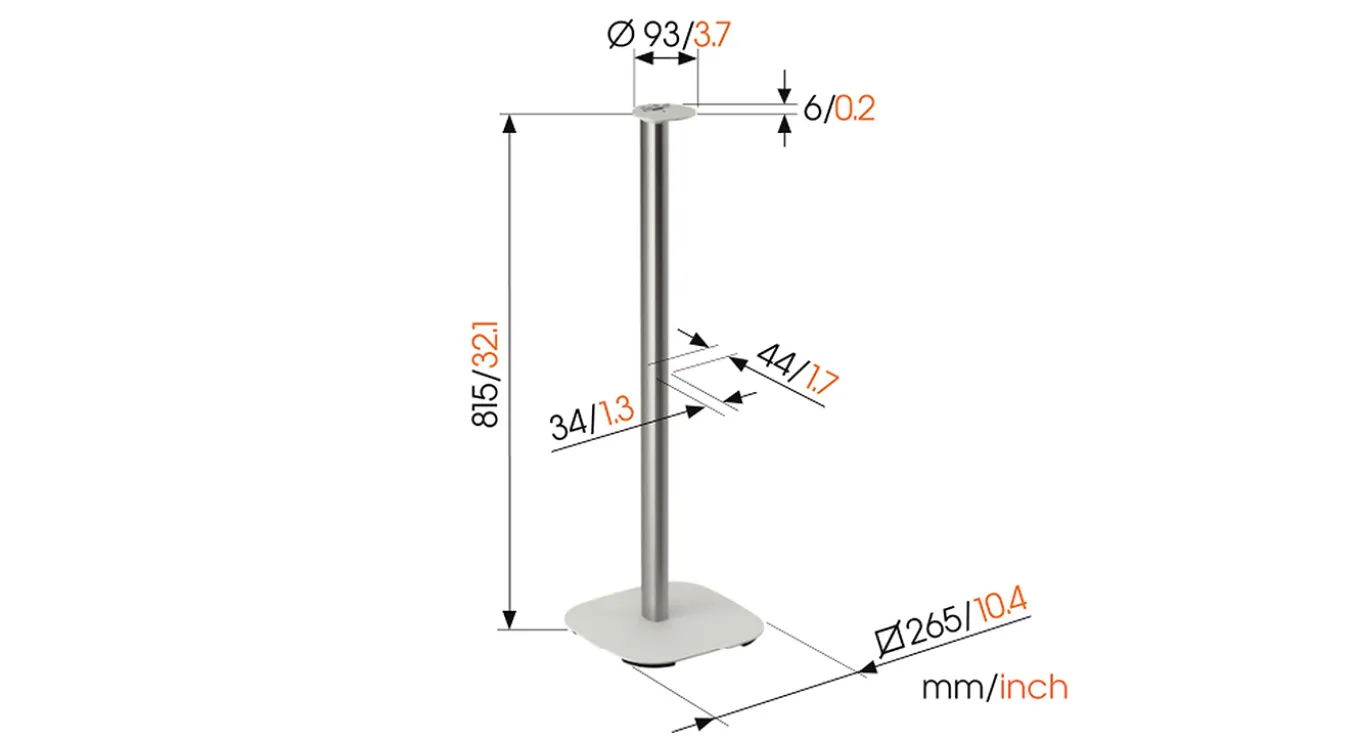 Vogel's Vloerstandaard SFS 4113 (voor Sonos Era 100) Wit